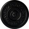Ekena Millwork Marseille Ceiling Medallion (Fits Canopies up to 4 1/4"), Hand-Painted Jet Black, 16 1/8"OD x 5/8"P CM16MABLF - alternate 1